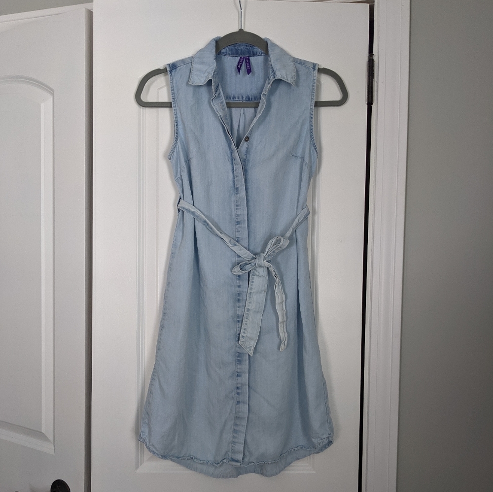 Seraphine Denim Blue Maternity Dress